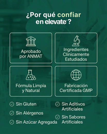 Elevate® – Recuperá tu Inmunidad, Digestión & Energía